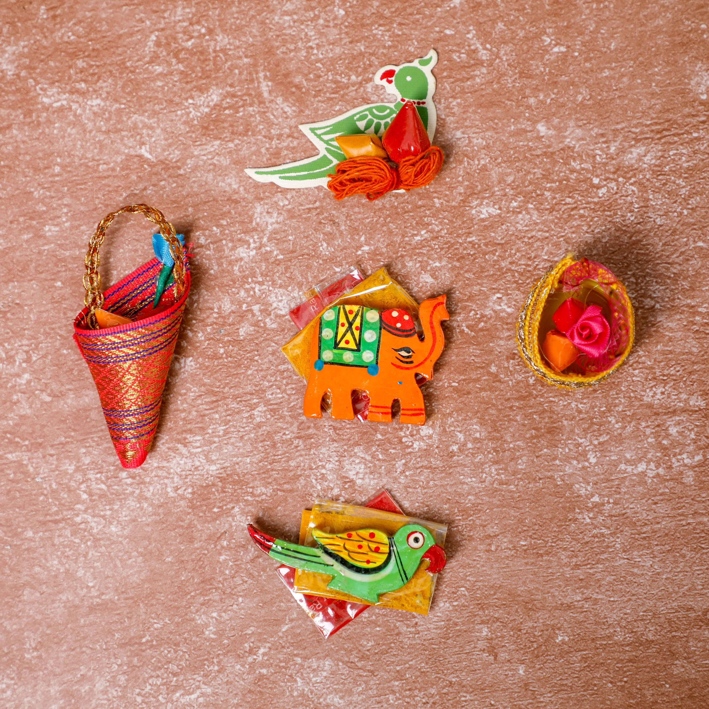 Fancy Haldi Kumkum Packets for pooja return gifts